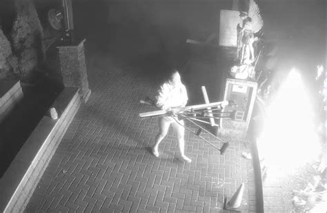 Video captures woman setting fire at Shrine of Our Lady of Guadalupe in Des Plaines; charged with arson